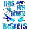 This boy loves insects