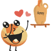 Pancakes love honey