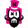 Bearded skull magenta