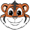 Cute Cartoon Tiger