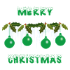 Green Christmas Balls