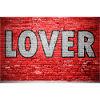 Lover Brick Wall Graffiti