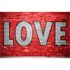 Love Brick Wall Graffiti