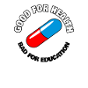 Capsule with the slogan Good for health