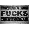Zero Fucks Given Ziegelsteinmauer Graffiti