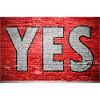 Yes Brick Wall Graffiti