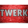 Twerk Brick Wall Graffiti
