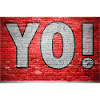 Yo! Brick Wall Graffiti