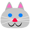 Cute cat face