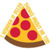 pizza thinks about me