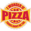 pizza thinks about me