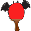Table Tennis Halloween Bat Wings
