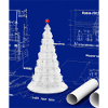 Christmas Christmas Tree Schematic Blueprint