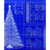 Weihnachten Weihnachtsbaum Schematic Blaupause