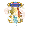 UFO Dinosaur, Alien Abduction