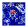 Christmas Christmas Tree Schematic Blueprint
