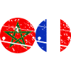 Marokko Frankrig Frankrigs flag Marokko