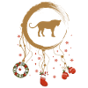 Leopard Weihnachten Weihnachtstraumfänger