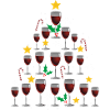 Wein Weihnachten. Weihnachtsgeschenk