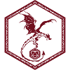 RPG game dice dragon