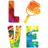 Pickleball Aquarelle Paddle Love