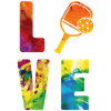 Pickleball Aquarelle Paddle Love