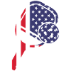 Pickleball Paddle American Flag