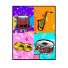 Spielmannszug Drums Pop Art