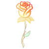 Golden Plant Rose Flower