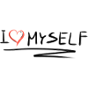 I love myself self-love heart