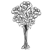 Bouquet Symbol Form Cartoon