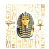 hieroglyfer farao Design for en farao