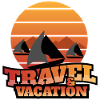 Reise- und Urlaubsgrafik-Badge-Kunst