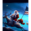 American Christmas Santa Claus with