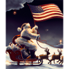 American Christmas Santa Claus with