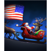 American Christmas Santa Claus with