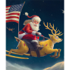 American Christmas Santa Claus with