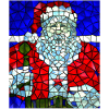 Christmas Santa Claus Church Windows