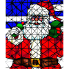 Christmas Santa Claus Church Windows