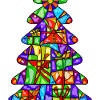 Christmas Christmas tree from gifts