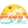 Summer Beach Sunset