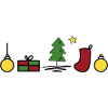 Des symboles amusants pour Noël
