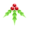 Gui rouge Albrank pour Noël