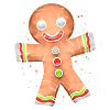 Gingerbread Man Joyeux Noël