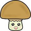 Mushroom mushroom cute with face