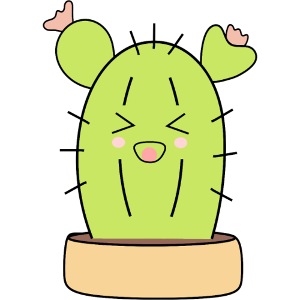 Kawaii Kaktus Geschenkidee Weihnachten