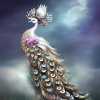 Wonderful elegant peacock
