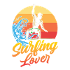 Surfing Lovers Surfboard Surfer Surfing