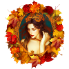 Fantasy-Kunst Herbst-Königin
