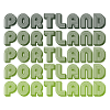 Portland Retro Gradient Pattern